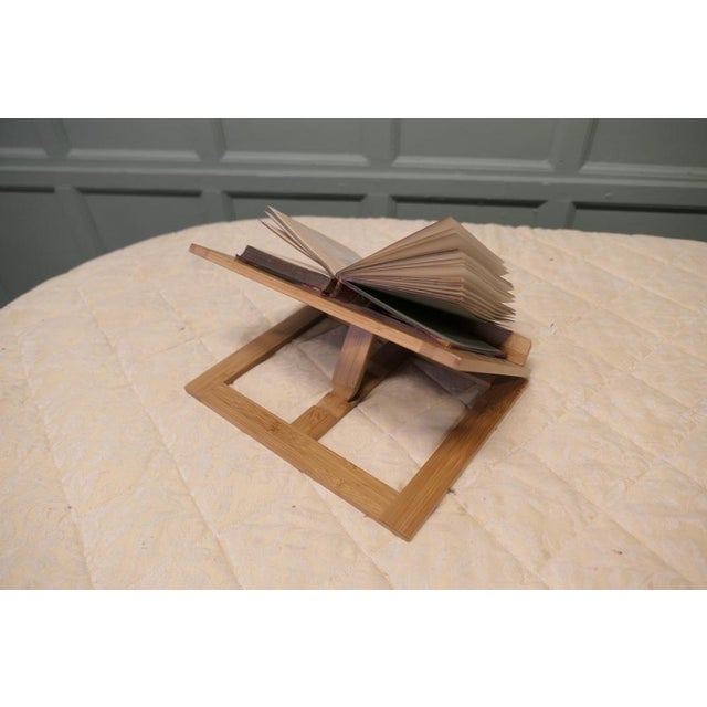 French Folding Book Rest in Bamboo, 1990 For Sale - Image 6 of 8