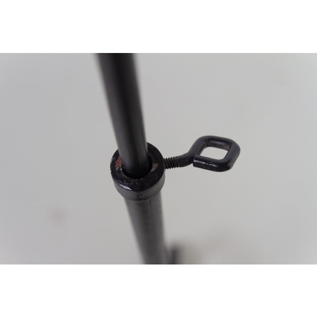 Swedish Forged Iron Tripod Floor Lamp, 1940s For Sale - Image 3 of 17