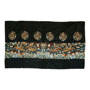 19th Century Chinese Silk & Metallic Thread Embroidery (2'6" x 4'4" - 76 x 132)