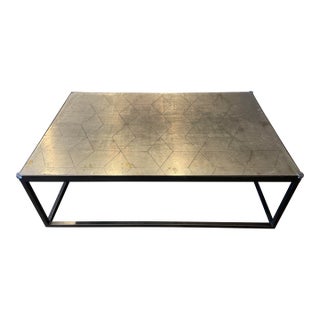 Rh Geometric Metal Coffee Table For Sale