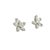 Platinum and Diamond Cluster Earrings, Pair For Sale - Image 4 of 4