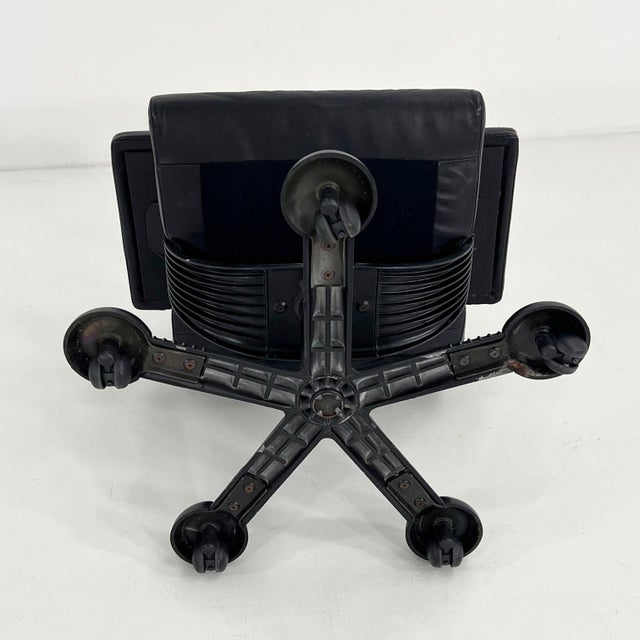 Black Mix Swivel Desk Chair by Afra & Tobia Scarpa for Molteni, 1970s For Sale - Image 8 of 10