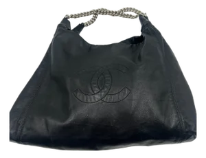 Chanel Rodeo Drive Black Lambskin Leather Hobo Bag 2008