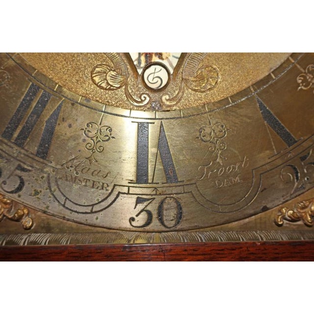 Klaas Troost 18th Century Dutch Burl Walnut Tall Case Grandfather Clock For Sale - Image 9 of 18