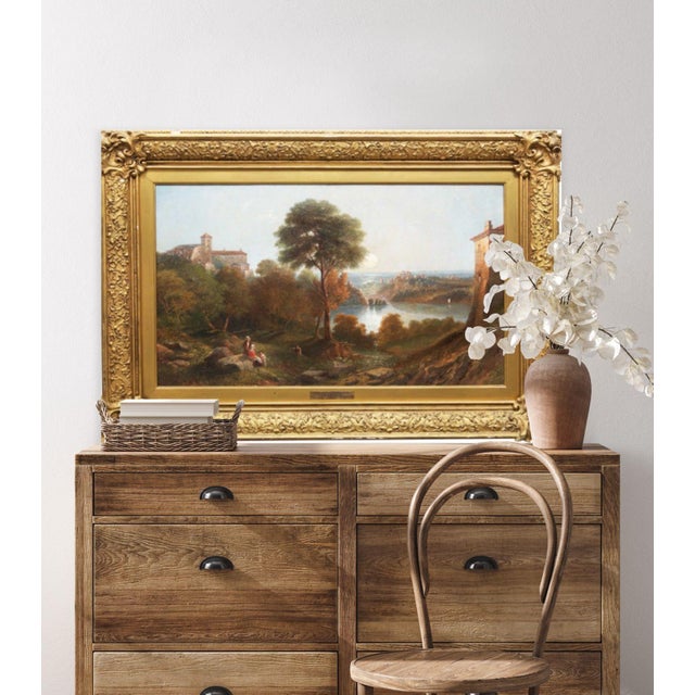 The present work is an interesting scene for a number of reasons, including importantly its time of execution in 1865. It...