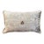 Fawn Velvet Pillow With Embroidery and Single Bee Design For Sale