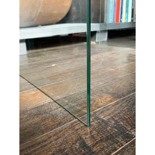 20th Century Italian Glass Waterfall Coffee Table in the Style of Angelo Cortesi For Sale - Image 9 of 10