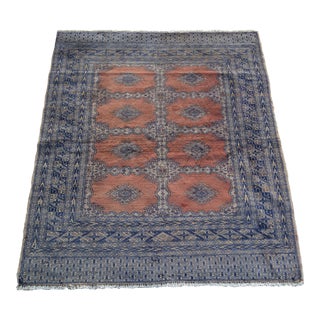 1990s Vintage Sarooq Tribal Handmade Oriental Rug For Sale