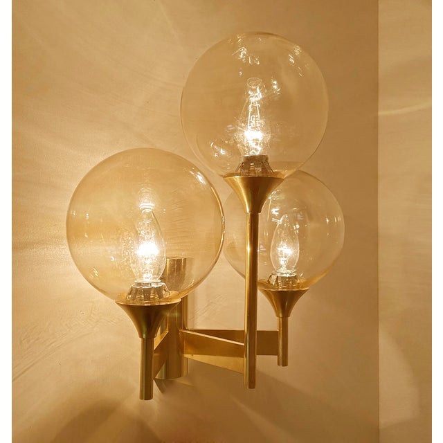 Metal Large Vintage Glass Sconce from Sciolari For Sale - Image 7 of 18