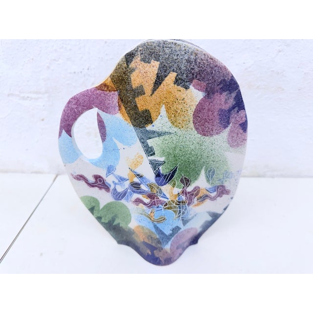 Postmodern Studio Art Ceramics Vase and Bowl by Jana & Majk, 1980s, Set of 2 For Sale - Image 6 of 17