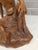 1950s Mid-Century Modern Realism Balinese Modernist "Seated Philosopher" Satinwood Sculpture For Sale - Image 10 of 12