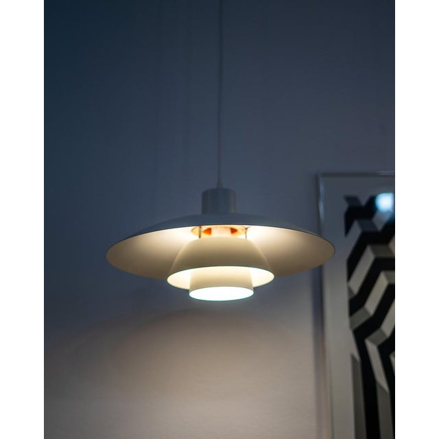 Poul Henningsen White PH 4/3 Pendant Lamp by Poul Henningsen for Louis Poulsen, 1970s For Sale - Image 4 of 9