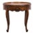 Baker Furniture Solid Walnut Country French Provincial 26" Round Accent End Table For Sale