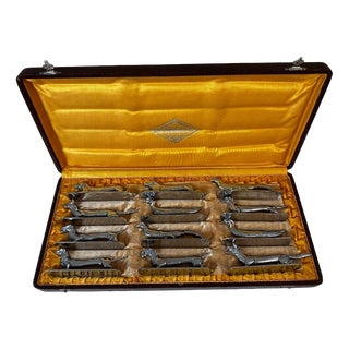 Twelve-Piece Knife Block Set, 1950s, Set of 12 For Sale