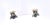 Antique Gold and Silver Bee Earrings With Sapphires and Diamonds, Pair For Sale - Image 10 of 13