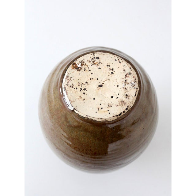Vintage Handmade Studio Pottery Vase For Sale - Image 9 of 10