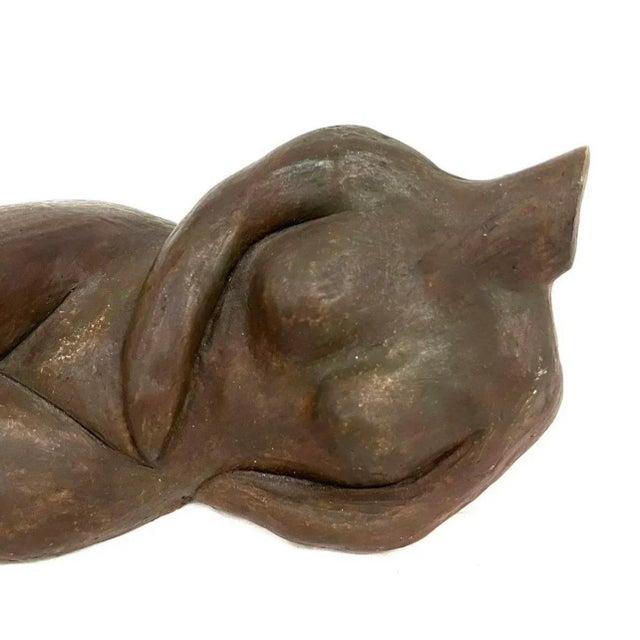 Mid 20th Century Modern Abstract Reclining Female Nude Sculpture For Sale In Columbus - Image 6 of 9
