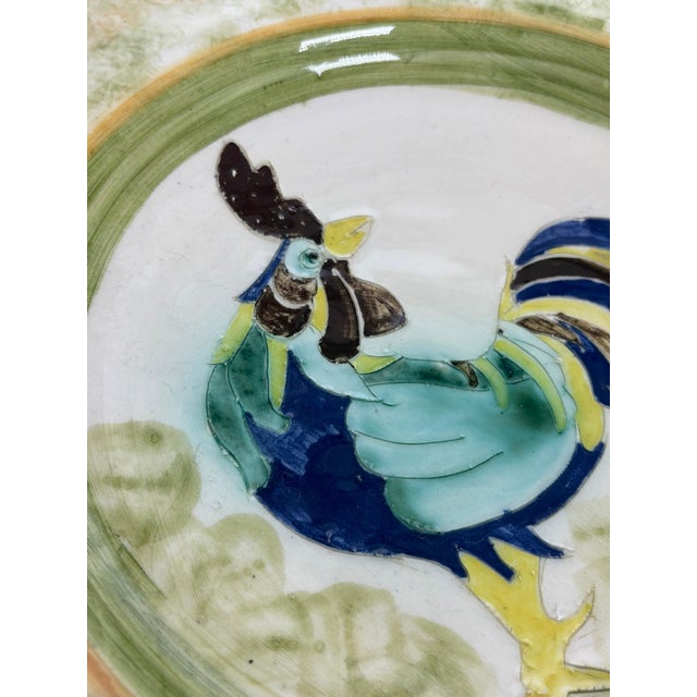 Ceramic Ceramic Vide-Poche with Rooster Motif, France, 1980s For Sale - Image 7 of 12