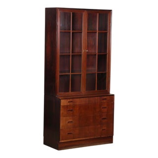 Rosewood Display Cabinet from Lyby Mobler, 1960s For Sale