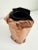 1980s Postmodern Copper Metal Paper Bag Vase For Sale - Image 5 of 11
