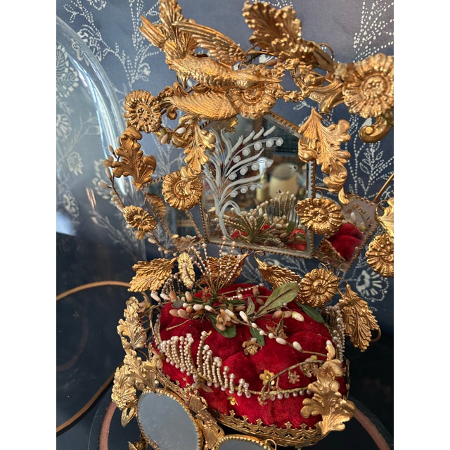 Red Late 19th Century Globe De Mariee For Sale - Image 8 of 12