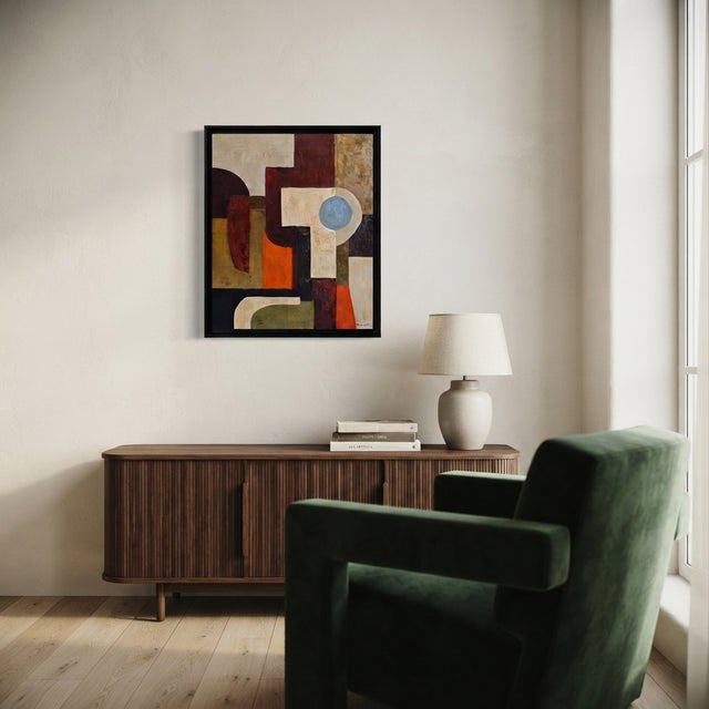 Point D'ancrage, Geometric Abstract, Contemporary, Framed by Sophie Dumont For Sale - Image 9 of 9