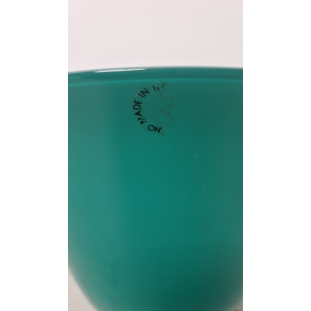 Mid-Century Modern Bowl in Green Model Annitrenta Murano Glass from Venini, 1990s For Sale - Image 3 of 15