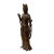 Chinese Chinese Brown Guan Yin Tara Bodhisattva Avalokitesvara Wood Statue For Sale - Image 3 of 9
