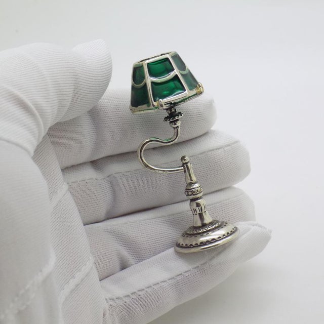 This rare vintage miniature depicts an Art Nouveau (Liberty style) lamp, handcrafted in Italy during the 1970s/1980s. Made...