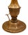 Vintage Amber Slag Glass Table Lamp With Ornate Metal Base For Sale - Image 4 of 7