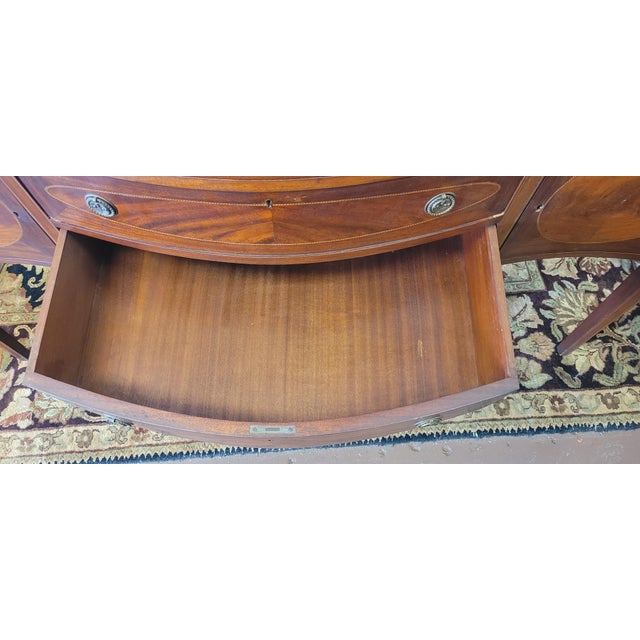 Fine Antique Inlaid Federal Style Sideboard For Sale - Image 4 of 15