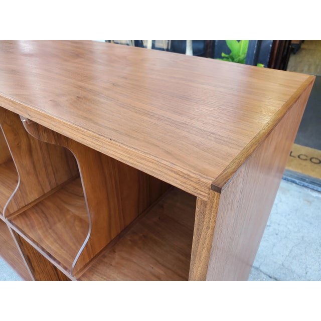 Brown Contemporary Double Decker Deluxe Credenza For Sale - Image 8 of 13