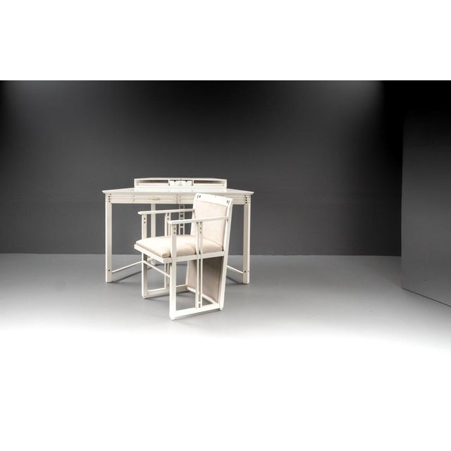 Contemporary Galaxy Desk and Armchair by Giorgetti for Umberto Asnago, 1980, Set of 2 For Sale - Image 3 of 18