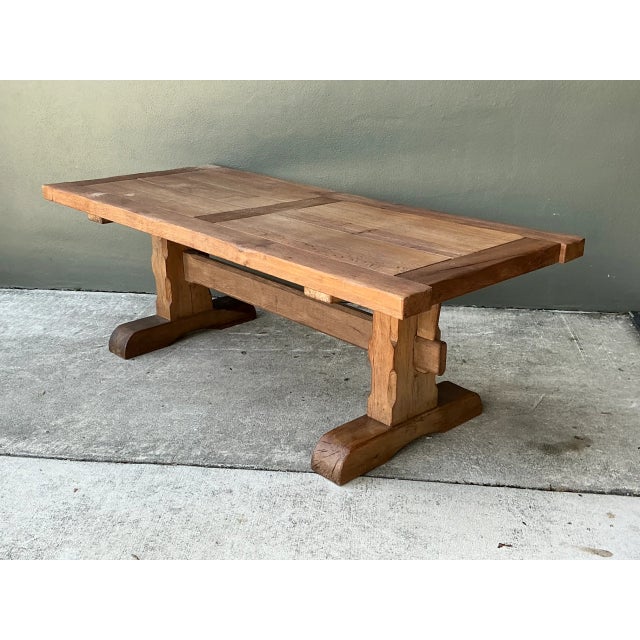 Vintage Rustic Wood Dining Table For Sale - Image 11 of 12