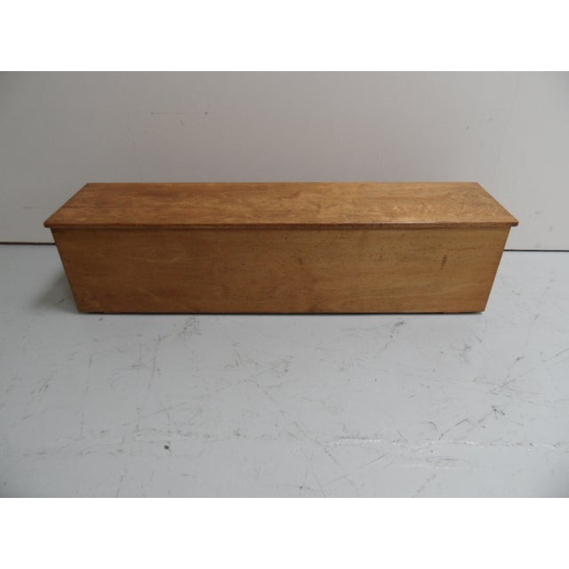 Vintage School Bench with Storage, 1950s For Sale - Image 9 of 10