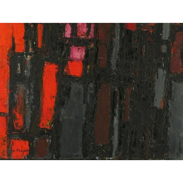 Constantine Pougialis, Large and Abstract Oil Painting For Sale In Chicago - Image 6 of 9