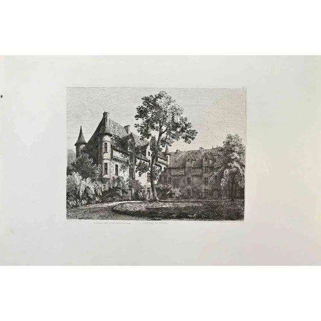 Château de Neuvie is an artwork realized by Henri de Gourcy in the 1870s. Etching. Good conditions. Realized for the...