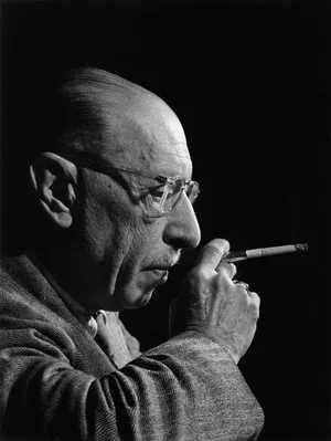 1952 "Igor Stravinsky" Black and White Photograph Signed Print by Eric Skipsey