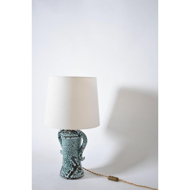 Kasaï Erato Green Crackle Handles Ceramic Lamp by Barracuda Interiors For Sale - Image 4 of 6