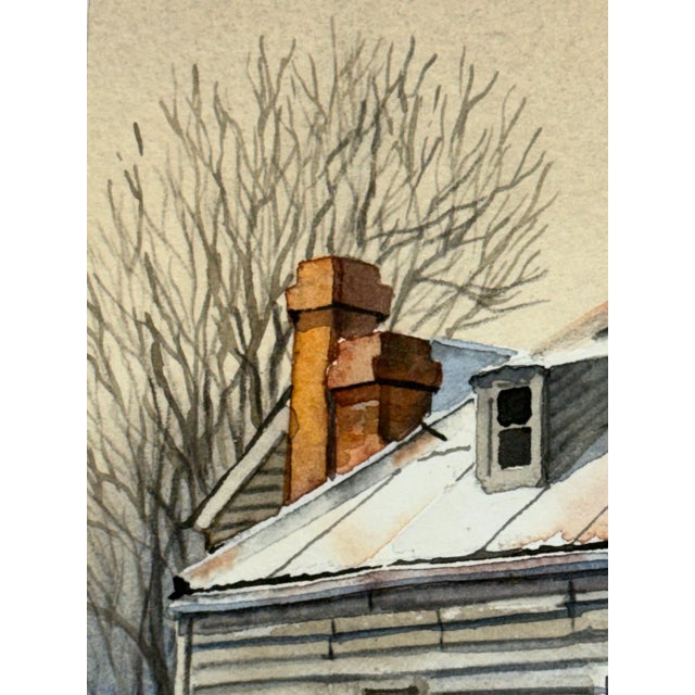 Karen Marlowe "Old Cottage, Broadmarsh" Original Watercolor, Framed For Sale - Image 4 of 12