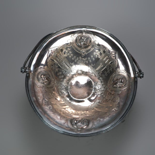 Antique Figural Silver Plated Fruit Bowl, Circa 1890 For Sale - Image 4 of 7