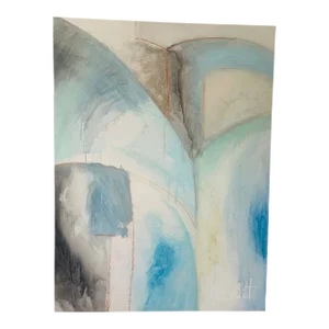Large Impressive Modern Abstract Art Painting Tw Stewart