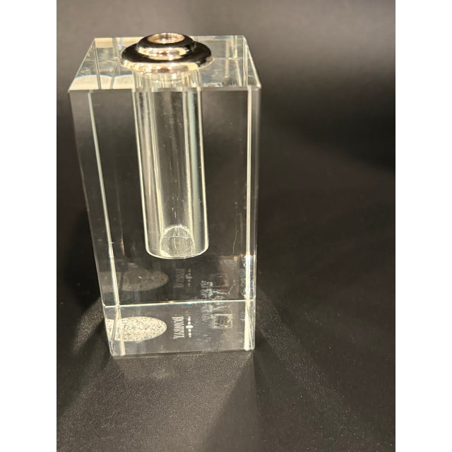 Baccarat Vintage Bombay Company Crystal Perfume Bottle With Dauber Stopper For Sale - Image 4 of 9