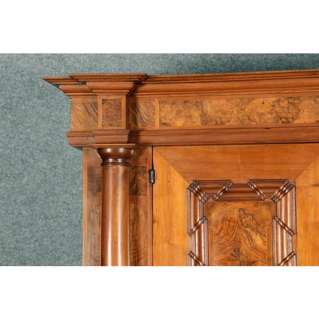 Baroque Wardrobe in Walnut, Basel, Switzerland, 1720s For Sale - Image 18 of 18