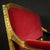 Gold Antique French Red Velvet Sofa, 1880 For Sale - Image 8 of 13