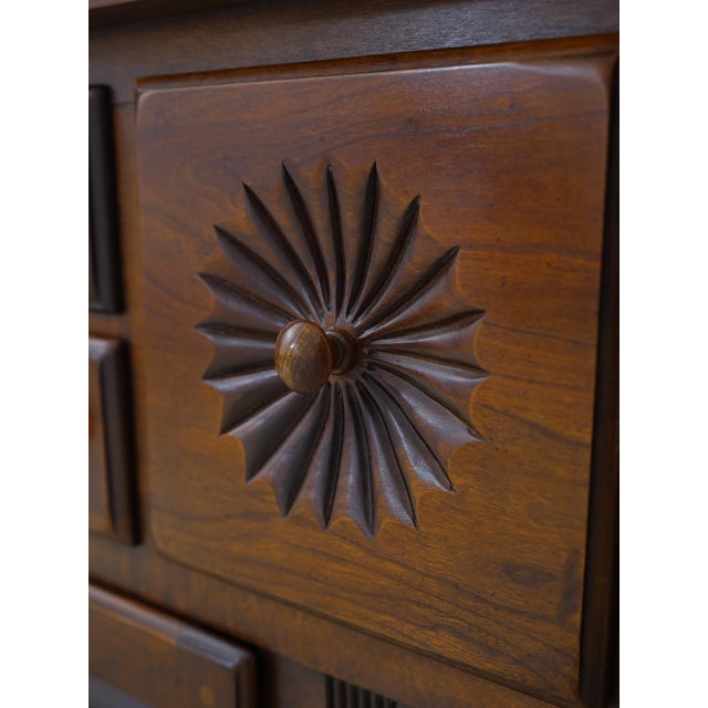 Lexington Country Cherry China Cabinet Hutch For Sale - Image 9 of 18
