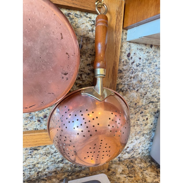Antique Copper Pans, Lovely Patina - 6 pcs For Sale - Image 18 of 18