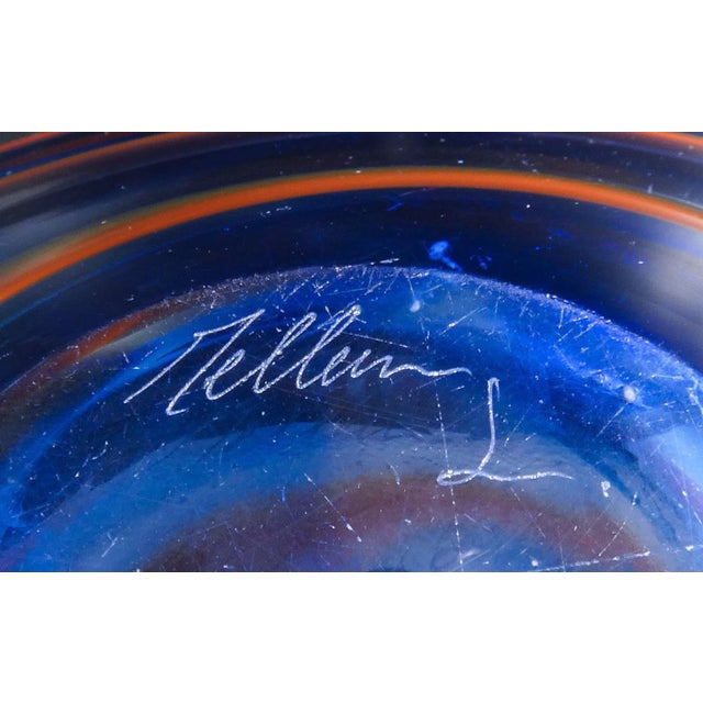 Polychrome Blown Glass Saucer from Murano For Sale - Image 10 of 18