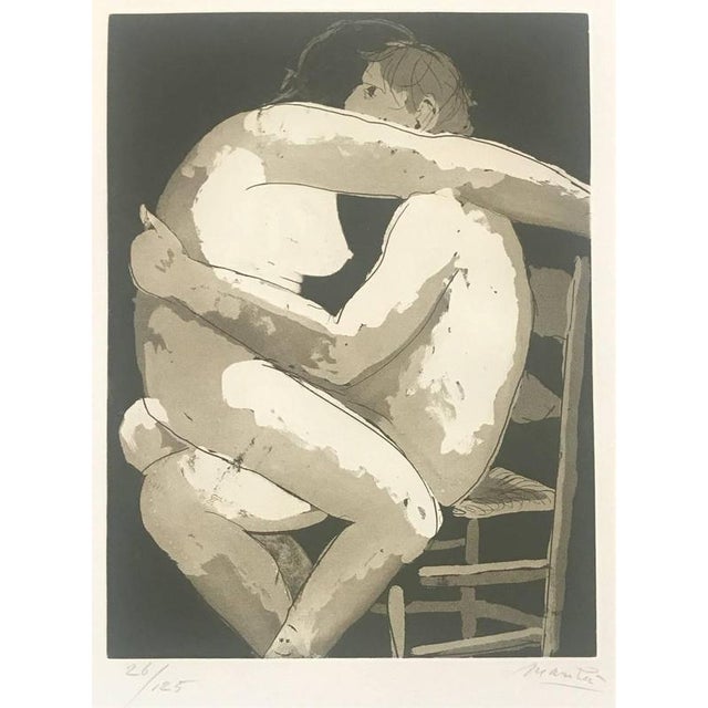 Giacomo Manzú, Lovers I Edition of 125, 1970, Etching For Sale