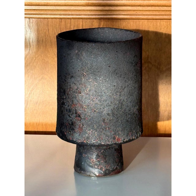 Ceramic Vase with Unique Glaze by Otto Natzler For Sale - Image 9 of 13